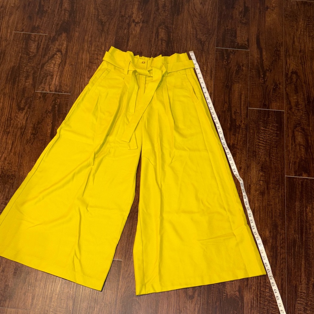 Yellow Wide Leg Pants